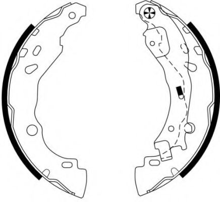 HELLA PAGID 8DB 355 002-751 Тормозные колодоки для CITROëN (Cитроëн) HELLA PAGID 8DB 355 002-751 Тормозные колодоки для CITROëN (Cитроëн)