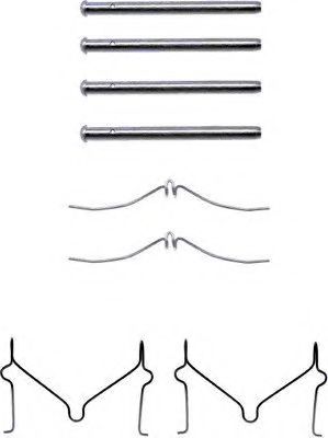 HELLA PAGID 8DZ 355 202-331 Комплектующие, колодки дискового тормоза для MAZDA 323 C IV (Мазда 323 c иv) HELLA PAGID 8DZ 355 202-331 Комплектующие, колодки дискового тормоза для MAZDA 323 C IV (Мазда 323 c иv)