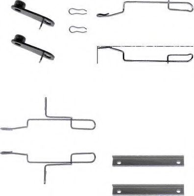HELLA PAGID 8DZ 355 202-531 Комплектующие, колодки дискового тормоза для CITROëN (Cитроëн) HELLA PAGID 8DZ 355 202-531 Комплектующие, колодки дискового тормоза для CITROëN (Cитроëн)