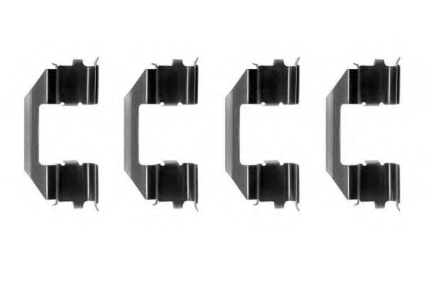 HELLA PAGID 8DZ 355 202-841 Комплектующие, колодки дискового тормоза для HONDA PRELUDE IV (Хонда Прэлудэ иv) HELLA PAGID 8DZ 355 202-841 Комплектующие, колодки дискового тормоза для HONDA PRELUDE IV (Хонда Прэлудэ иv)