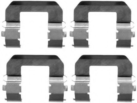 HELLA PAGID 8DZ 355 203-091 Комплектующие, колодки дискового тормоза для KIA (Киа) HELLA PAGID 8DZ 355 203-091 Комплектующие, колодки дискового тормоза для KIA (Киа)