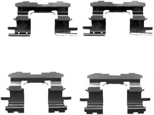 HELLA PAGID 8DZ 355 203-101 Комплектующие, колодки дискового тормоза для TOYOTA IQ (Тойота/тоета Иq) HELLA PAGID 8DZ 355 203-101 Комплектующие, колодки дискового тормоза для TOYOTA IQ (Тойота/тоета Иq)