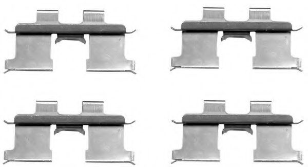 HELLA PAGID 8DZ 355 203-201 Комплектующие, колодки дискового тормоза для KIA (Киа) HELLA PAGID 8DZ 355 203-201 Комплектующие, колодки дискового тормоза для KIA (Киа)