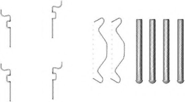 HELLA PAGID 8DZ 355 203-221 Комплектующие, колодки дискового тормоза для TOYOTA (Тойота/тоета) HELLA PAGID 8DZ 355 203-221 Комплектующие, колодки дискового тормоза для TOYOTA (Тойота/тоета)