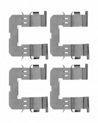 HELLA PAGID 8DZ 355 204-361 Комплектующие, колодки дискового тормоза для MAZDA MPV II (Мазда Мпв 2) HELLA PAGID 8DZ 355 204-361 Комплектующие, колодки дискового тормоза для MAZDA MPV II (Мазда Мпв 2)