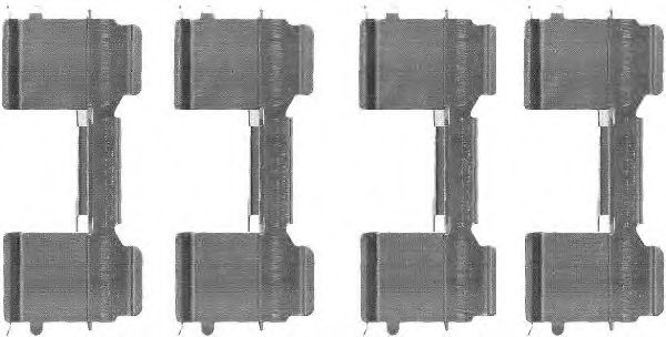 HELLA PAGID 8DZ 355 205-041 Комплектующие, колодки дискового тормоза для FIAT (Фиат) HELLA PAGID 8DZ 355 205-041 Комплектующие, колодки дискового тормоза для FIAT (Фиат)