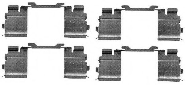 HELLA PAGID 8DZ 355 205-121 Комплектующие, колодки дискового тормоза для FIAT (Фиат) HELLA PAGID 8DZ 355 205-121 Комплектующие, колодки дискового тормоза для FIAT (Фиат)
