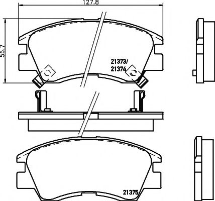 HELLA PAGID 8DB 355 005-781 Тормозные колодки для MITSUBISHI MONTERO (Митсубиши/митсубиси Монтэро) HELLA PAGID 8DB 355 005-781 Тормозные колодки для MITSUBISHI MONTERO (Митсубиши/митсубиси Монтэро)