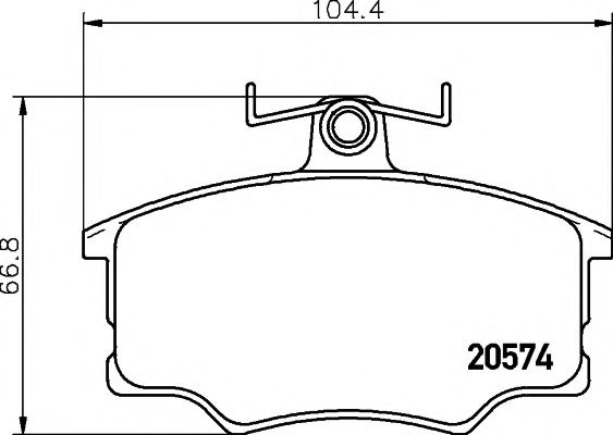 HELLA PAGID 8DB 355 006-021 Тормозные колодки для AUDI 100 (Ауди 100) HELLA PAGID 8DB 355 006-021 Тормозные колодки для AUDI 100 (Ауди 100)