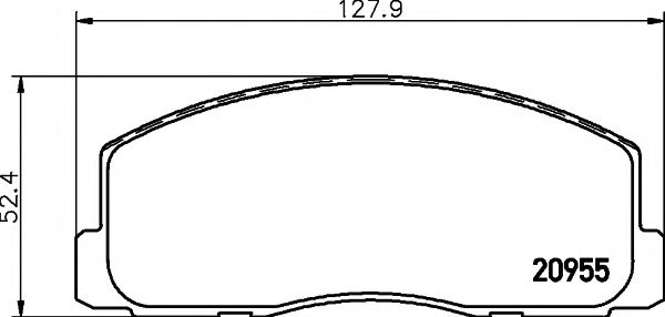HELLA PAGID 8DB 355 006-221 Тормозные колодки для MITSUBISHI LANCER IV (Митсубиши/митсубиси Ланcэр иv) HELLA PAGID 8DB 355 006-221 Тормозные колодки для MITSUBISHI LANCER IV (Митсубиши/митсубиси Ланcэр иv)