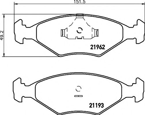 HELLA PAGID 8DB 355 011-031 Тормозные колодки для VOLKSWAGEN (Фольксваген) HELLA PAGID 8DB 355 011-031 Тормозные колодки для VOLKSWAGEN (Фольксваген)