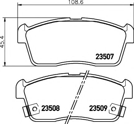 HELLA PAGID 8DB 355 009-631 Тормозные колодки для SUZUKI CELERIO (Сузуки Cэлэрио) HELLA PAGID 8DB 355 009-631 Тормозные колодки для SUZUKI CELERIO (Сузуки Cэлэрио)