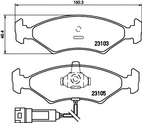 HELLA PAGID 8DB 355 010-301 Тормозные колодки для FORD FIESTA (Форд Фиэста) HELLA PAGID 8DB 355 010-301 Тормозные колодки для FORD FIESTA (Форд Фиэста)