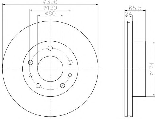 HELLA PAGID 8DD 355 104-431 Тормозной диск для FIAT (Фиат) HELLA PAGID 8DD 355 104-431 Тормозной диск для FIAT (Фиат)