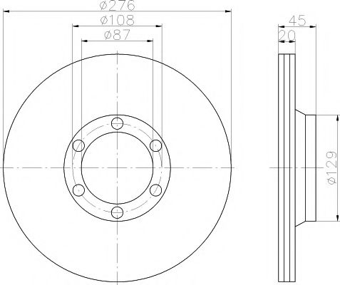 HELLA PAGID 8DD 355 101-161 Тормозной диск для MITSUBISHI MONTERO (Митсубиши/митсубиси Монтэро) HELLA PAGID 8DD 355 101-161 Тормозной диск для MITSUBISHI MONTERO (Митсубиши/митсубиси Монтэро)