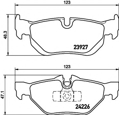 HELLA PAGID 8DB 355 011-301 Тормозные колодки для BMW (Бмв) HELLA PAGID 8DB 355 011-301 Тормозные колодки для BMW (Бмв)