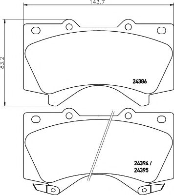 HELLA PAGID 8DB 355 013-151 Тормозные колодки для TOYOTA (FAW) LAND CRUISER (Тойота/тоета (фав) Ланд cруисэр) HELLA PAGID 8DB 355 013-151 Тормозные колодки для TOYOTA (FAW) LAND CRUISER (Тойота/тоета (фав) Ланд cруисэр)