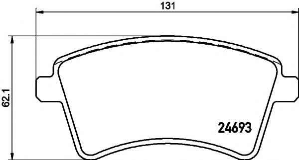 HELLA PAGID 8DB 355 013-961 Тормозные колодки для RENAULT KANGOO / GRAND KANGOO (Рено Кангу / гранд кангу) HELLA PAGID 8DB 355 013-961 Тормозные колодки для RENAULT KANGOO / GRAND KANGOO (Рено Кангу / гранд кангу)