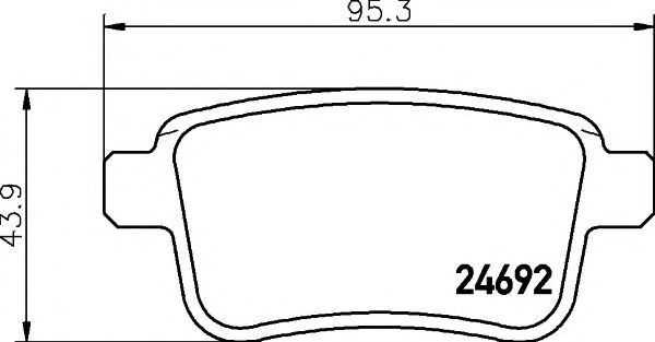 HELLA PAGID 8DB 355 013-971 Тормозные колодки для RENAULT KANGOO / GRAND KANGOO (Рено Кангу / гранд кангу) HELLA PAGID 8DB 355 013-971 Тормозные колодки для RENAULT KANGOO / GRAND KANGOO (Рено Кангу / гранд кангу)