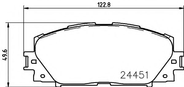HELLA PAGID 8DB 355 014-311 Тормозные колодки для TOYOTA (FAW) VIOS (Тойота/тоета (фав) Vиос) HELLA PAGID 8DB 355 014-311 Тормозные колодки для TOYOTA (FAW) VIOS (Тойота/тоета (фав) Vиос)