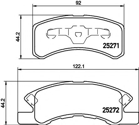 HELLA PAGID 8DB 355 016-211 Тормозные колодки для MITSUBISHI EK (Митсубиши/митсубиси Эк) HELLA PAGID 8DB 355 016-211 Тормозные колодки для MITSUBISHI EK (Митсубиши/митсубиси Эк)