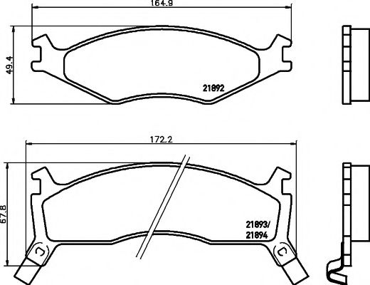 HELLA PAGID 8DB 355 017-301 Тормозные колодки для KIA SPORTAGE (Киа Спортейдж) HELLA PAGID 8DB 355 017-301 Тормозные колодки для KIA SPORTAGE (Киа Спортейдж)