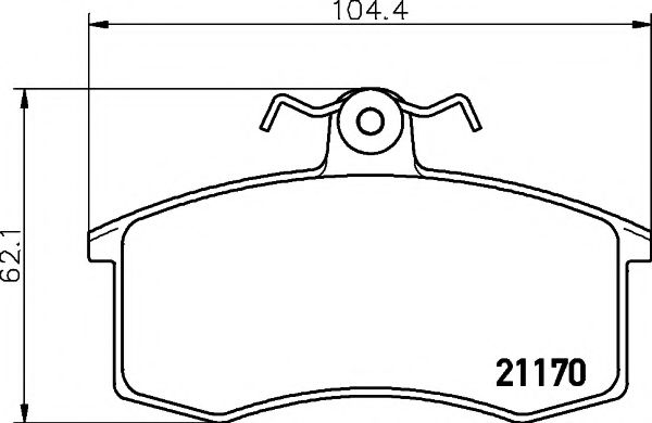HELLA PAGID 8DB 355 017-731 Тормозные колодки для ZAZ (Заз) HELLA PAGID 8DB 355 017-731 Тормозные колодки для ZAZ (Заз)