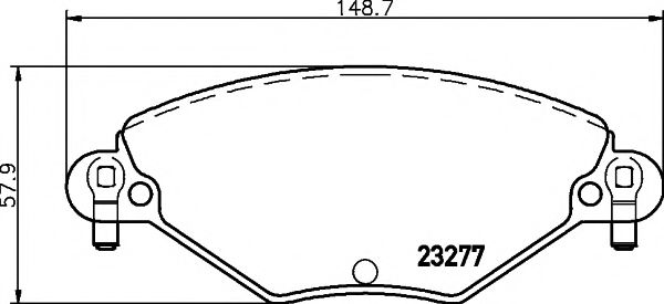 HELLA PAGID 8DB 355 019-411 Тормозные колодки для CITROëN (Cитроëн) HELLA PAGID 8DB 355 019-411 Тормозные колодки для CITROëN (Cитроëн)