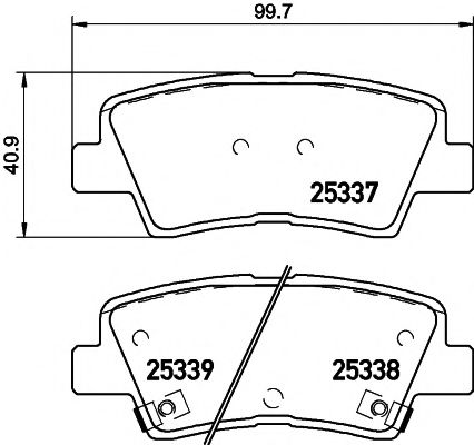 HELLA PAGID 8DB 355 019-981 Тормозные колодки для HYUNDAI GRANDEUR (Хендай Грандэур) HELLA PAGID 8DB 355 019-981 Тормозные колодки для HYUNDAI GRANDEUR (Хендай Грандэур)