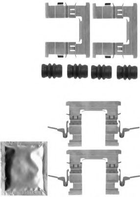 HELLA PAGID 8DZ 355 205-211 Комплектующие, колодки дискового тормоза для NISSAN CUBE (Ниссан Cубэ) HELLA PAGID 8DZ 355 205-211 Комплектующие, колодки дискового тормоза для NISSAN CUBE (Ниссан Cубэ)