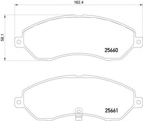 HELLA PAGID 8DB 355 021-301 Тормозные колодки 