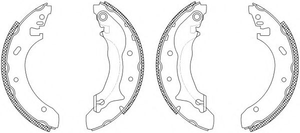HELLA PAGID 8DB 355 003-241 Тормозные колодоки для FORD (Форд) HELLA PAGID 8DB 355 003-241 Тормозные колодоки для FORD (Форд)