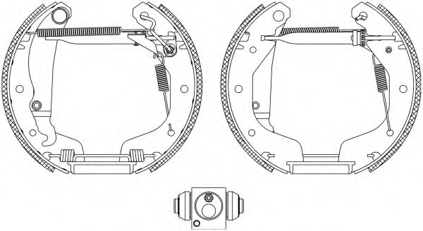 HELLA PAGID 8DB 355 004-191 Тормозные колодоки для OPEL CORSA CLASSIC (Опель Корса классик) HELLA PAGID 8DB 355 004-191 Тормозные колодоки для OPEL CORSA CLASSIC (Опель Корса классик)