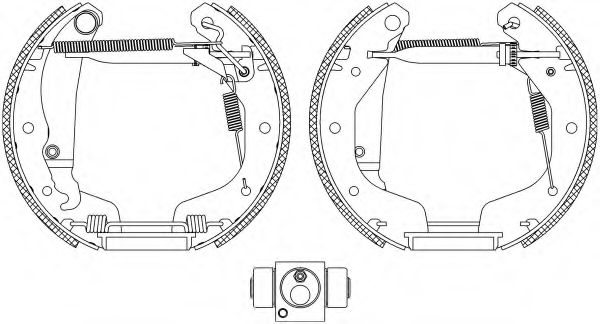 HELLA PAGID 8DB 355 005-211 Тормозные колодоки для OPEL CORSA CLASSIC (Опель Корса классик) HELLA PAGID 8DB 355 005-211 Тормозные колодоки для OPEL CORSA CLASSIC (Опель Корса классик)
