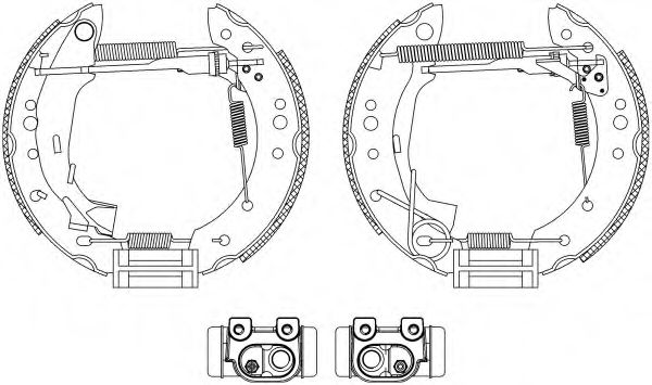HELLA PAGID 8DB 355 004-731 Тормозные колодоки для CITROëN (Cитроëн) HELLA PAGID 8DB 355 004-731 Тормозные колодоки для CITROëN (Cитроëн)
