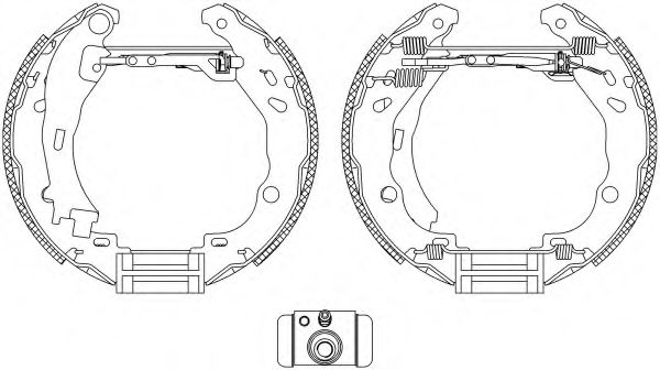 HELLA PAGID 8DB 355 005-111 Тормозные колодоки для CITROëN (Cитроëн) HELLA PAGID 8DB 355 005-111 Тормозные колодоки для CITROëN (Cитроëн)