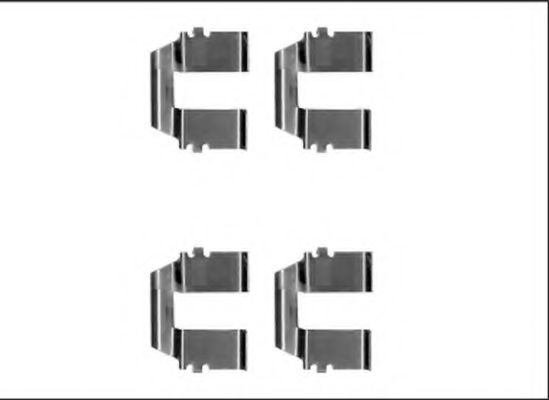 HELLA PAGID 8DZ 355 205-541 Комплектующие, колодки дискового тормоза для VOLKSWAGEN PANEL (Фольксваген Панэл) HELLA PAGID 8DZ 355 205-541 Комплектующие, колодки дискового тормоза для VOLKSWAGEN PANEL (Фольксваген Панэл)