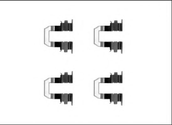 HELLA PAGID 8DZ 355 205-551 Комплектующие, колодки дискового тормоза для TOYOTA (Тойота/тоета) HELLA PAGID 8DZ 355 205-551 Комплектующие, колодки дискового тормоза для TOYOTA (Тойота/тоета)
