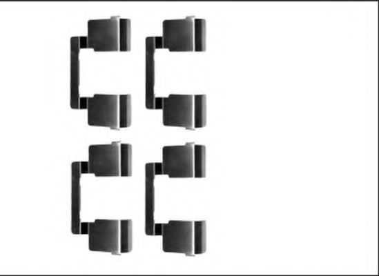 HELLA PAGID 8DZ 355 205-571 Комплектующие, колодки дискового тормоза для RENAULT MEGANE SCENIC (Рено Меган сценик) HELLA PAGID 8DZ 355 205-571 Комплектующие, колодки дискового тормоза для RENAULT MEGANE SCENIC (Рено Меган сценик)