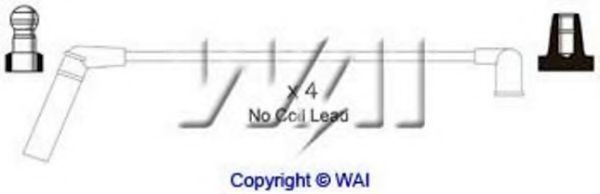 WAIglobal ISL214 Комплект проводов зажигания для PROTON SALOON (Протон Салоон) WAIglobal ISL214 Комплект проводов зажигания для PROTON SALOON (Протон Салоон)