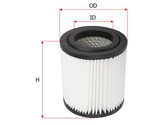 SAKURA AUTOMOTIVE A-1647 Воздушный фильтр для ACURA RSX (Акура Рсx)