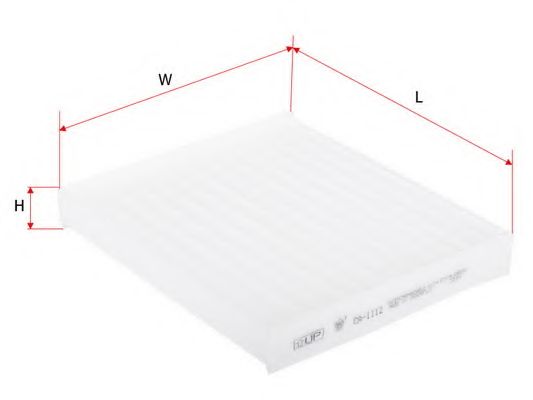 SAKURA AUTOMOTIVE CA-1112 Фильтр, воздух во внутренном пространстве для TOYOTA FORTUNER (Тойота/тоета Фортунэр)