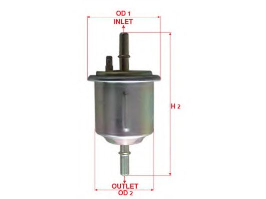 SAKURA AUTOMOTIVE FS-2804 Топливный фильтр для HYUNDAI ACCENT II (Хендай Акцент 2) SAKURA AUTOMOTIVE FS-2804 Топливный фильтр для HYUNDAI ACCENT II (Хендай Акцент 2)