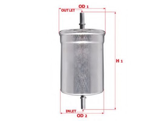 SAKURA AUTOMOTIVE FS-3108 Топливный фильтр для AUDI A3 (Ауди А3) SAKURA AUTOMOTIVE FS-3108 Топливный фильтр для AUDI A3 (Ауди А3)