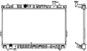 SAKURA AUTOMOTIVE 1220-0104 Радиатор, охлаждение двигателя для HYUNDAI (Хендай) SAKURA AUTOMOTIVE 1220-0104 Радиатор, охлаждение двигателя для HYUNDAI (Хендай)