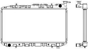 SAKURA AUTOMOTIVE 1341-0246 Радиатор, охлаждение двигателя для NISSAN PRIMERA (Ниссан Примера) SAKURA AUTOMOTIVE 1341-0246 Радиатор, охлаждение двигателя для NISSAN PRIMERA (Ниссан Примера)