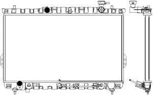 SAKURA AUTOMOTIVE 3221-1006 Радиатор, охлаждение двигателя для HYUNDAI (Хендай) SAKURA AUTOMOTIVE 3221-1006 Радиатор, охлаждение двигателя для HYUNDAI (Хендай)