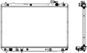 SAKURA AUTOMOTIVE 3461-1017 Радиатор, охлаждение двигателя для TOYOTA HIGHLANDER (Тойота/тоета Хайлендер) SAKURA AUTOMOTIVE 3461-1017 Радиатор, охлаждение двигателя для TOYOTA HIGHLANDER (Тойота/тоета Хайлендер)