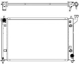 SAKURA AUTOMOTIVE 3461-1051 Радиатор, охлаждение двигателя для TOYOTA (Тойота/тоета) SAKURA AUTOMOTIVE 3461-1051 Радиатор, охлаждение двигателя для TOYOTA (Тойота/тоета)