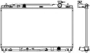 SAKURA AUTOMOTIVE 3461-8506 Радиатор, охлаждение двигателя для TOYOTA (Тойота/тоета) SAKURA AUTOMOTIVE 3461-8506 Радиатор, охлаждение двигателя для TOYOTA (Тойота/тоета)